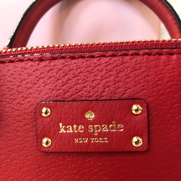 Kate Spade ♠️ NWT Red Mini Satchel/Crossbody Bag - Picture 6 of 8